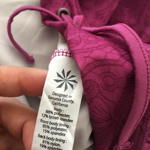 Athleta Purple Floral Tinker Tank Top Size M - Picture 7 of 7